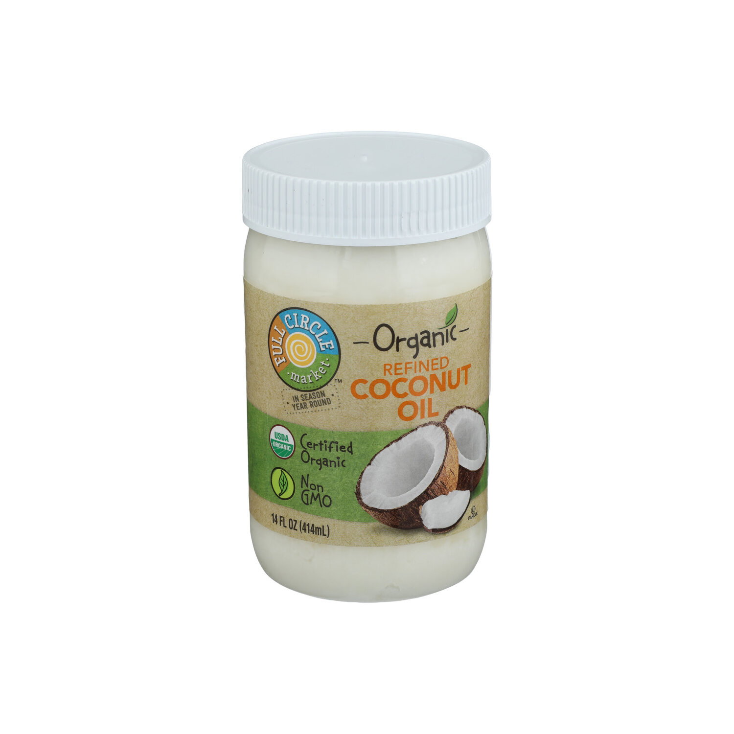 Full Circle Market Organic Refined Coconut Oil - 14 Fluid Ounce Image 1 of 4