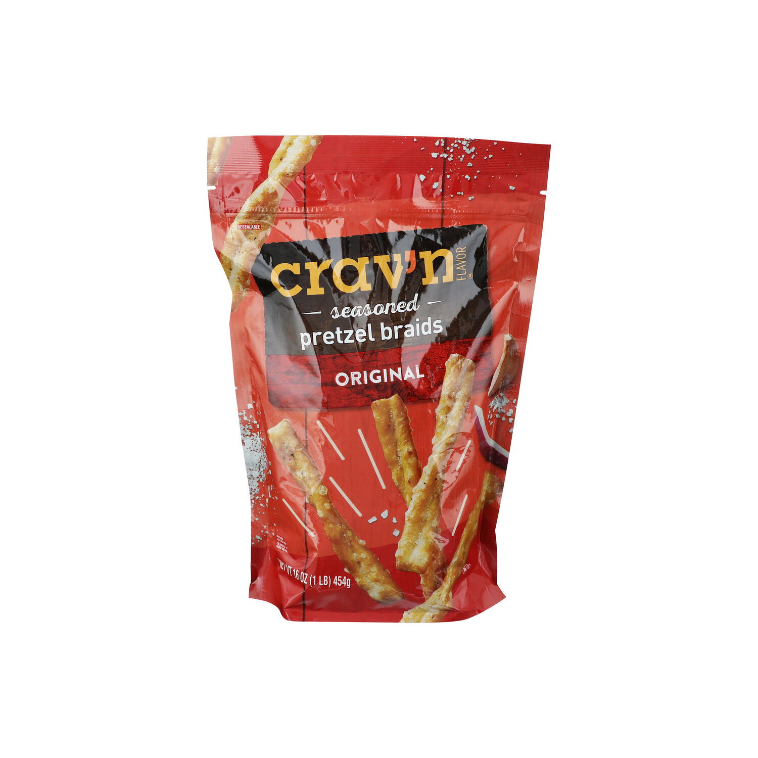 Crav'n Flavor Original Seasoned Pretzel Braids - 16 Ounce Image 1 of 4