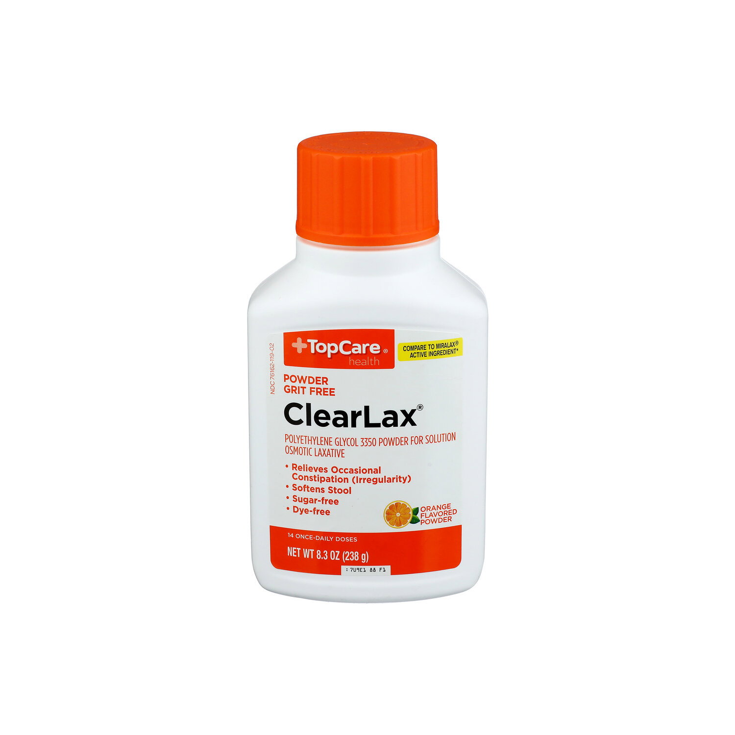 Top Care Health Orange Clearlax Laxative Powder - 8.3 Ounce Image 1 of 4