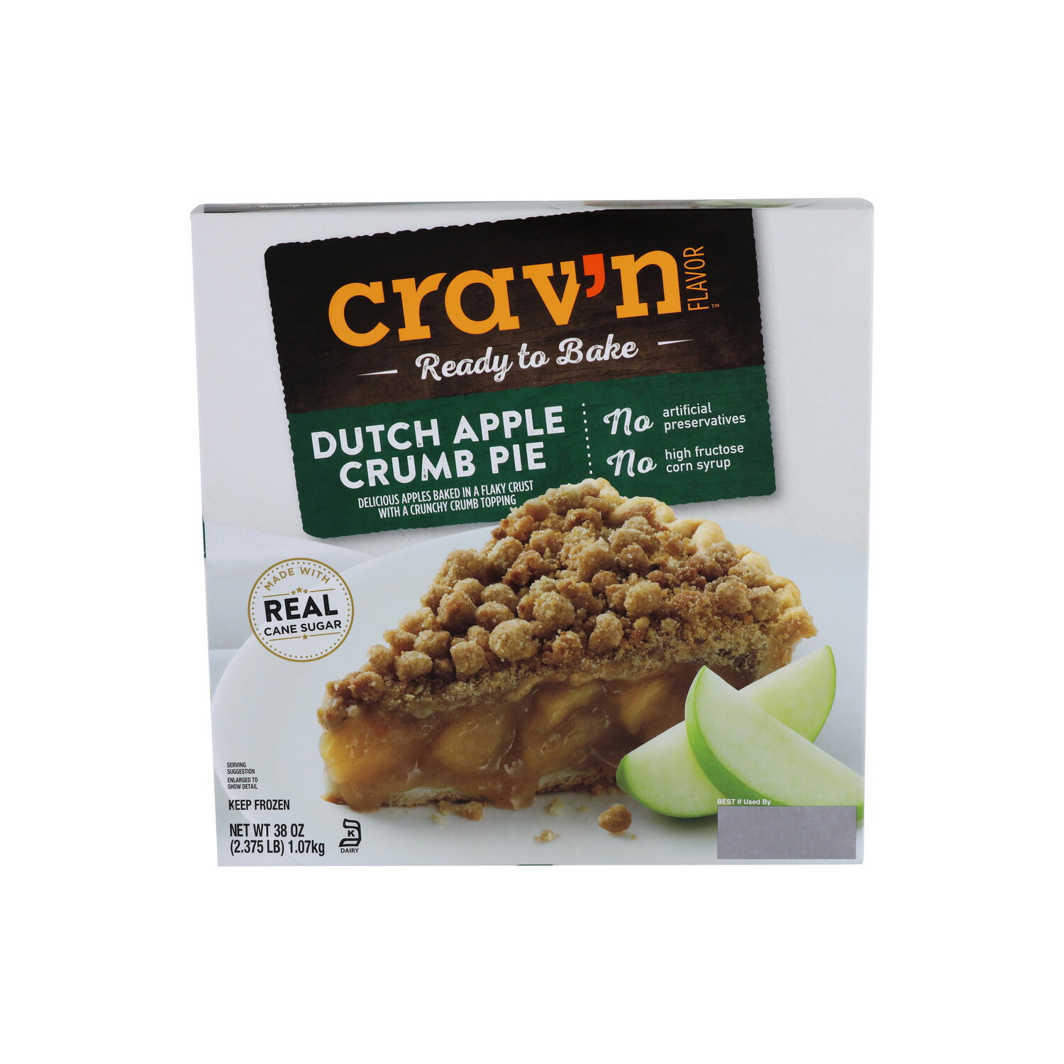 Crav'n Flavor Ready to Bake Dutch Apple Crumb Pie - 38 Ounce Image 1 of 4