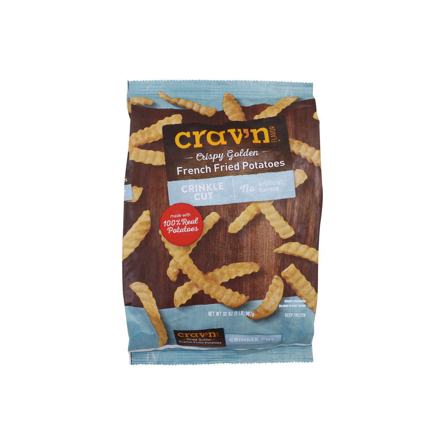 Crav'n Flavor Crinkle Cut French Fried Potatoes - 32 Ounce