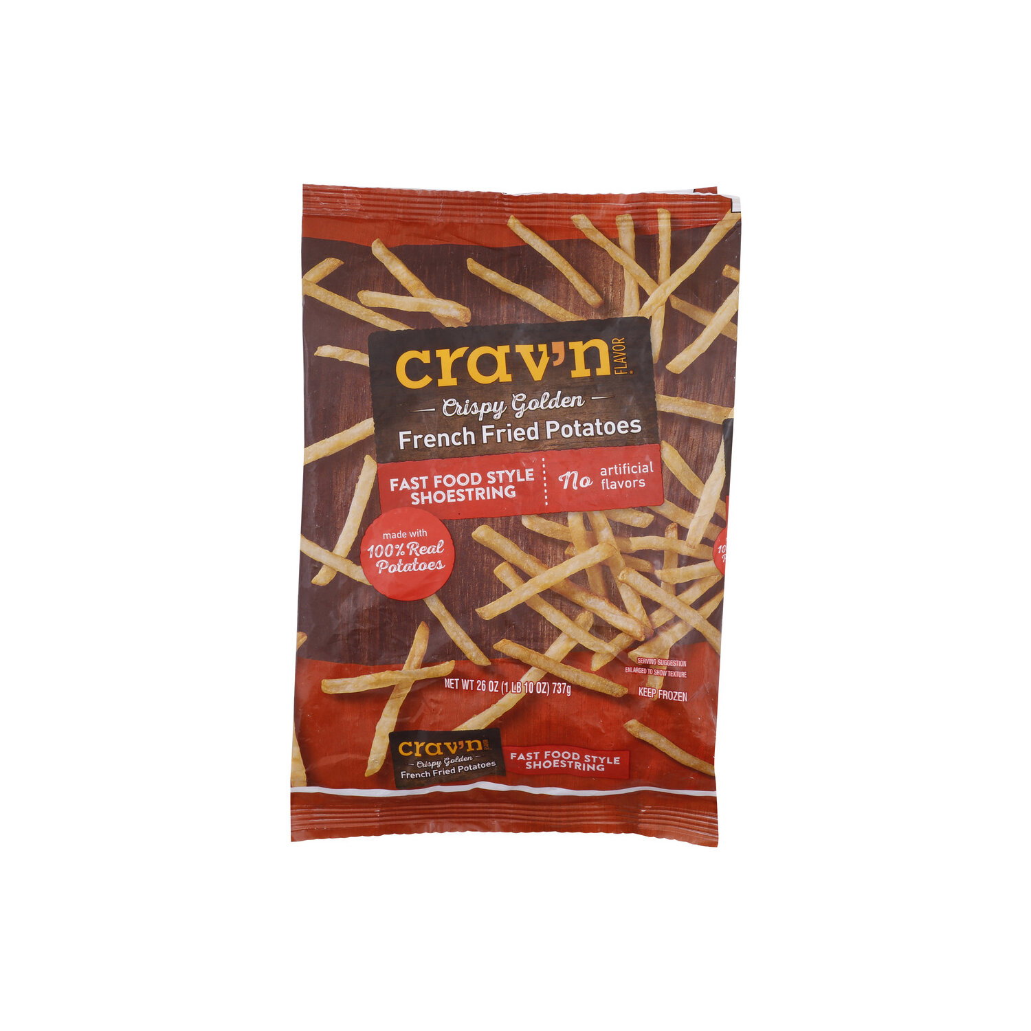 Crav'n Flavor Fast Food Style Shoestring French Fried Potatoes - 26 Ounce Image 1 of 2