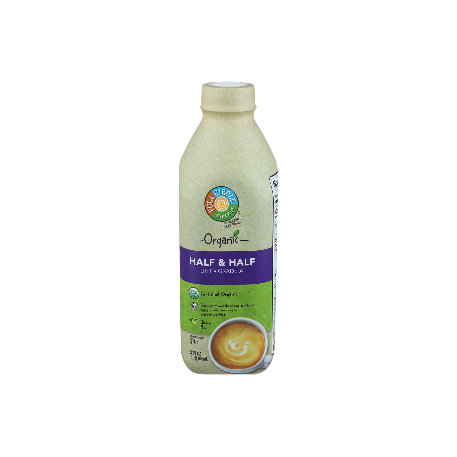 Full Circle Market Fc Org Half and Half - 32 Fluid Ounce Image 1 of 4