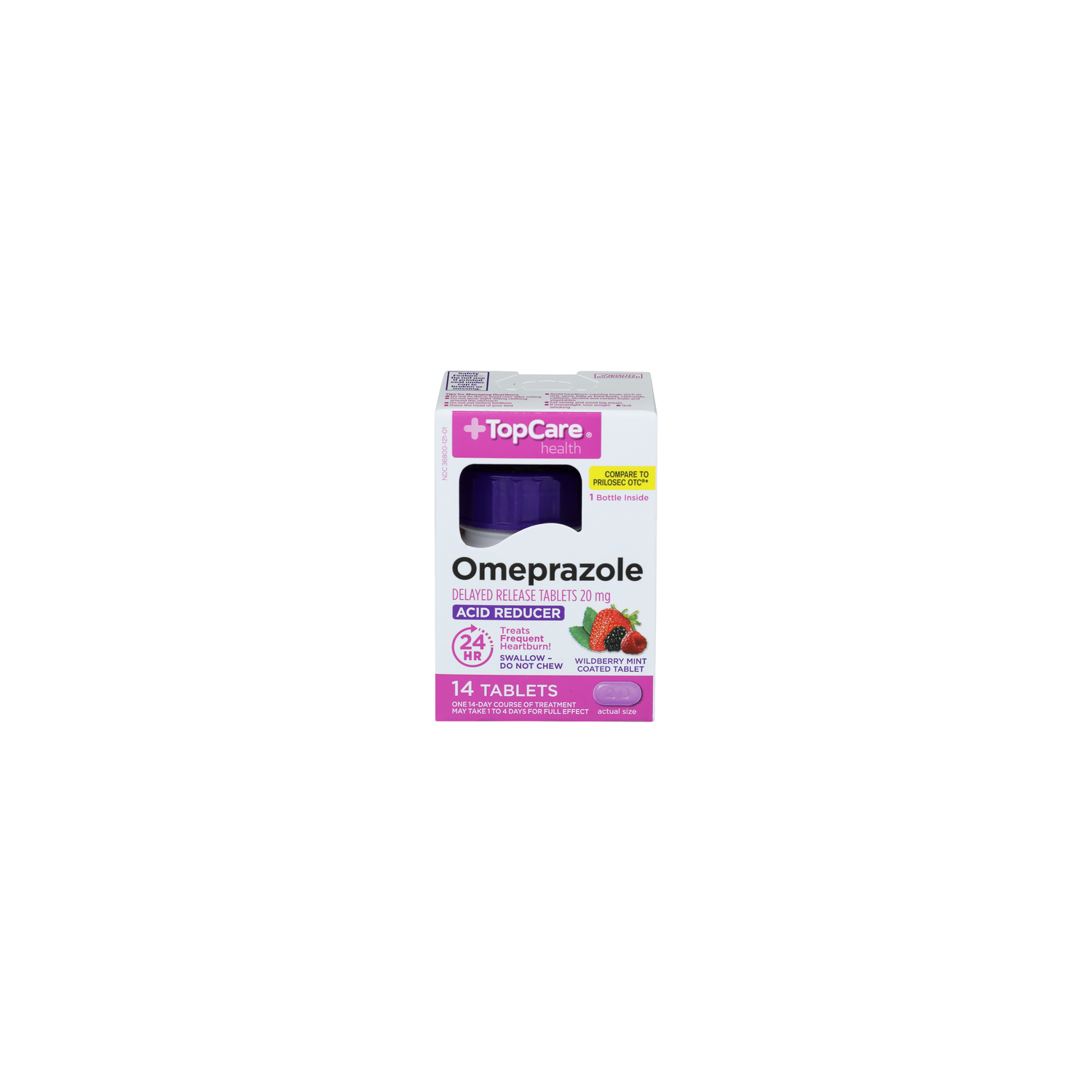 Topcare Health Wildberry Mint Health Omeprazole - 14 Count Image 1 of 4