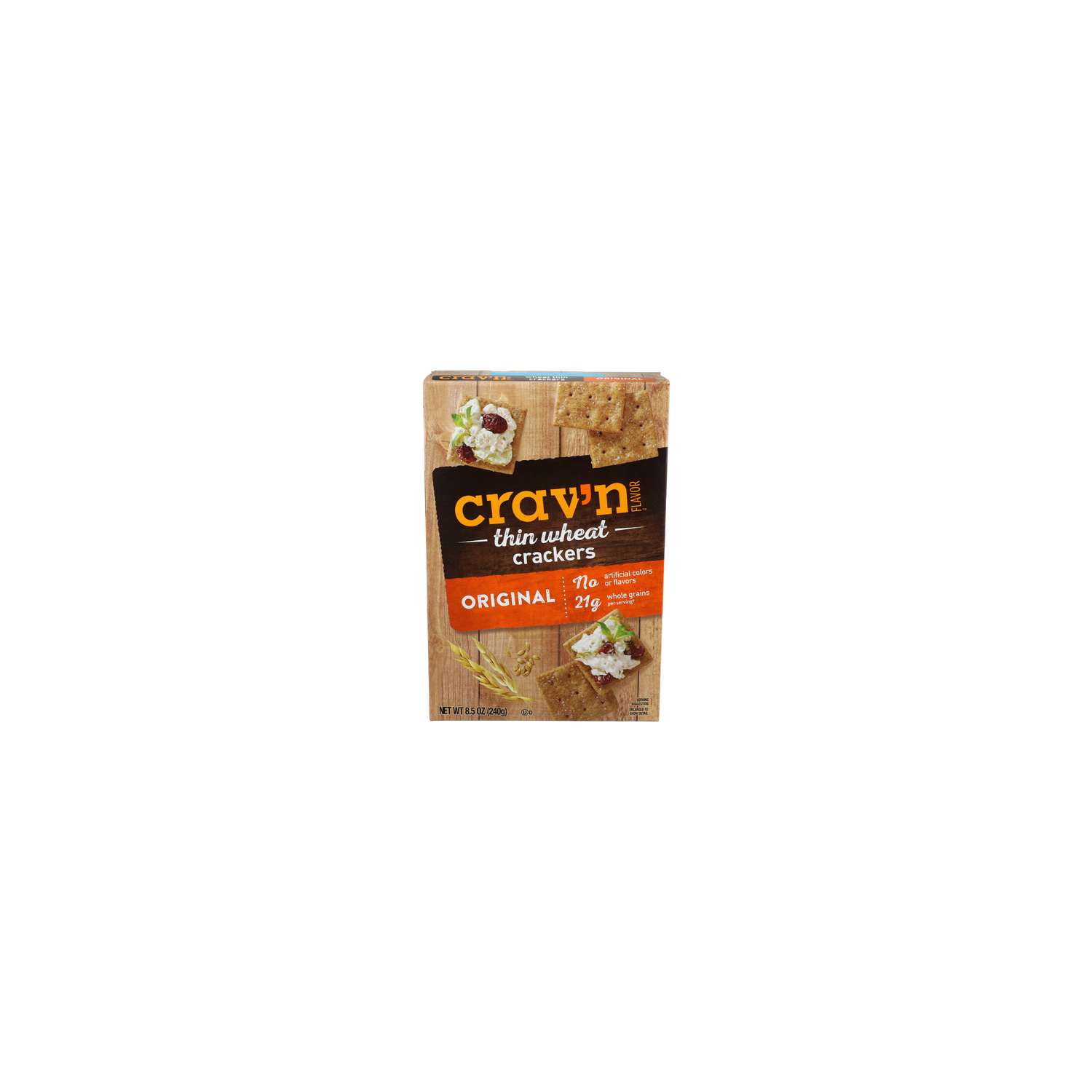 Crav'n Flavor Original Thin Wheat Crackers - 8.5 Ounce Image 1 of 4