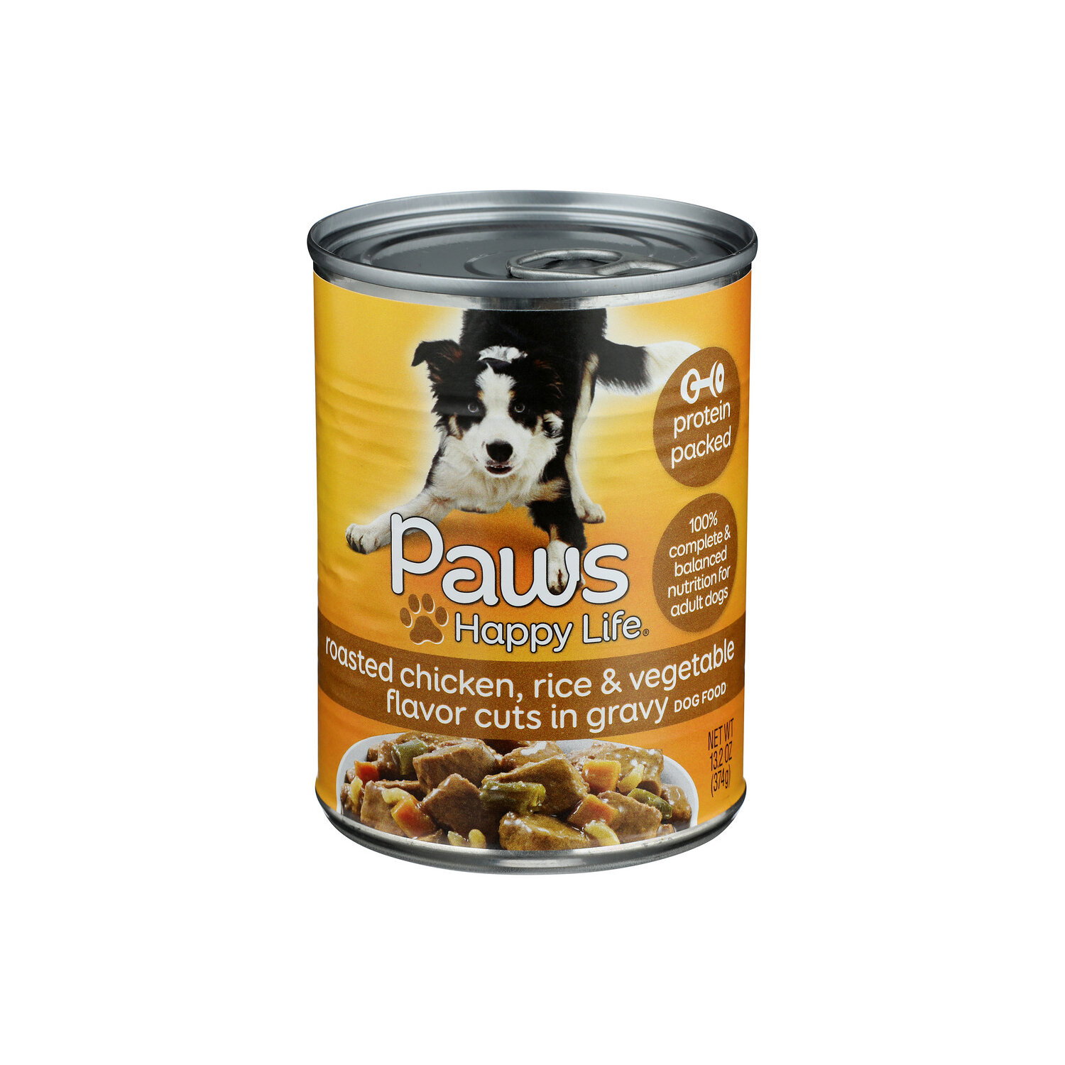 Paws Happy Life Roasted Chicken Rice & Vegetable Flavor Cuts In Gravy Dog Food - 13.2 Ounce Image 1 of 4