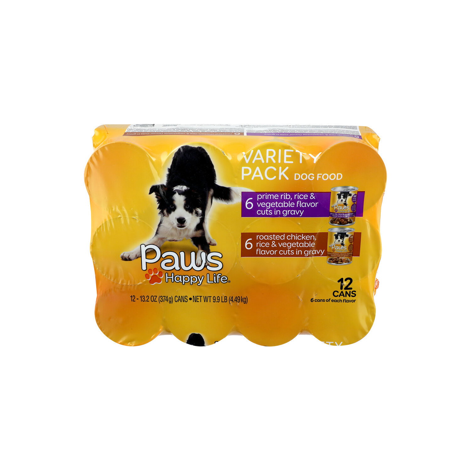 Paws Happy Life Variety Pack Dog Food - 0.825 Pound - 12 Count Image 1 of 2