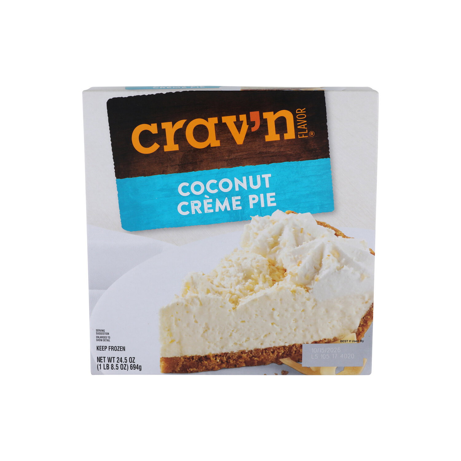 Crav'n Flavor Coconut Creme Pie - 24.5 Ounce Image 1 of 4