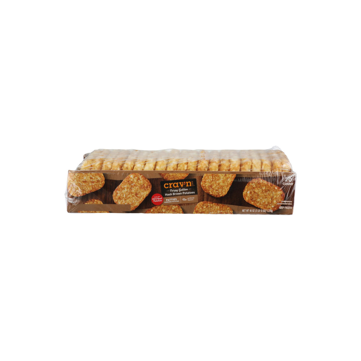Crav'n Flavor Crispy Golden Hash Brown Potatoes Patties - 2.25