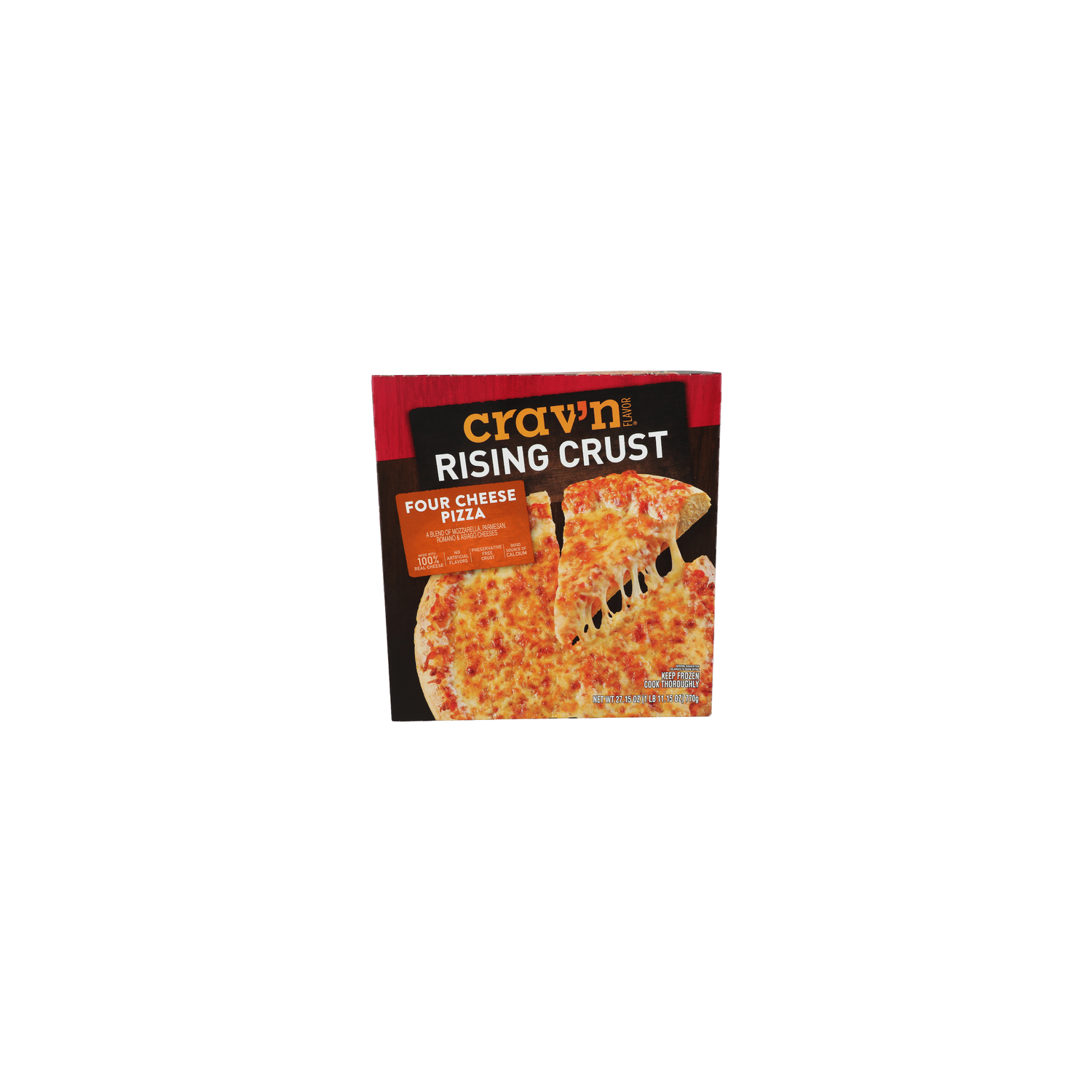 Crav'n Flavor Rising Crust Four Cheese Pizza - 27.15 Ounce Image 1 of 4