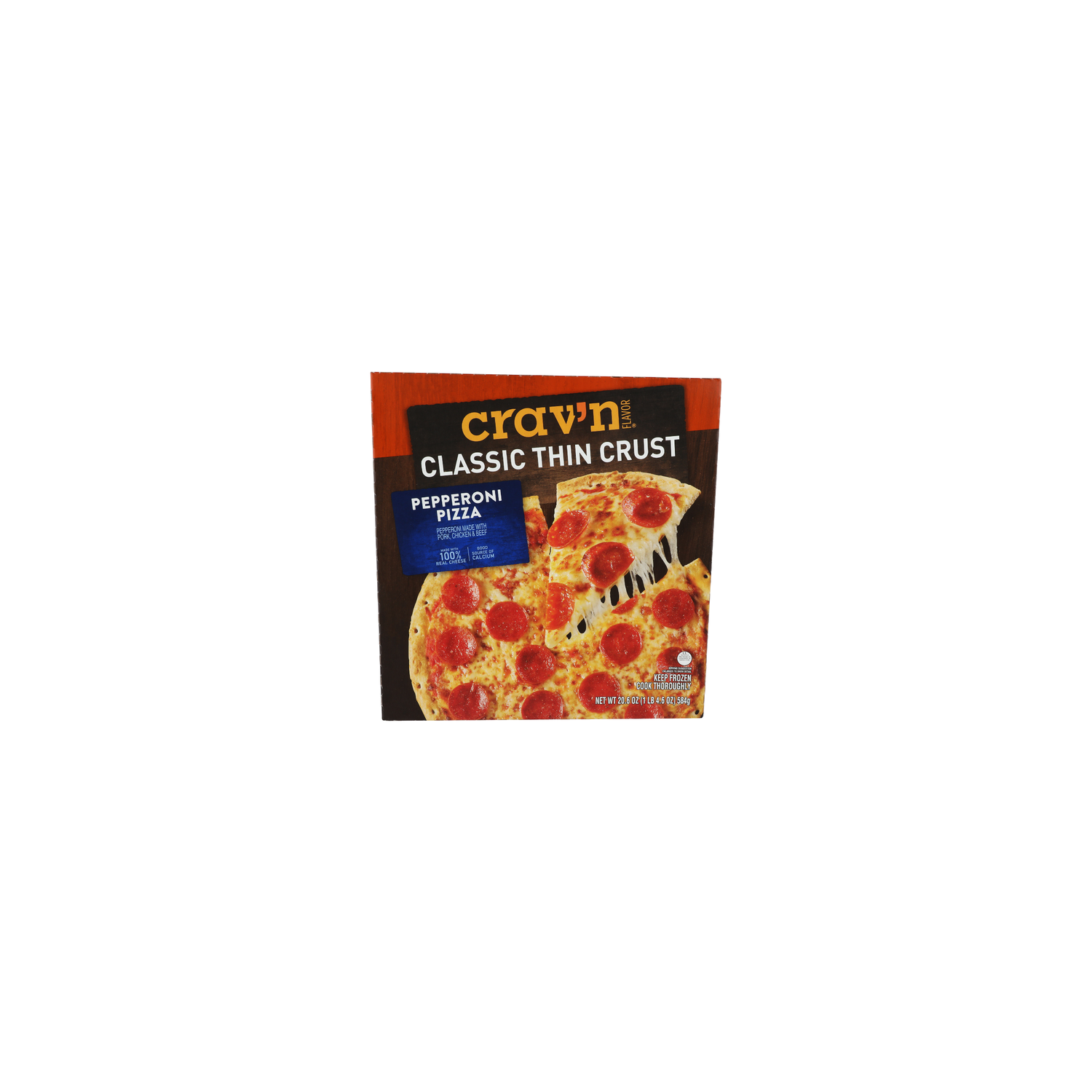 Crav'n Flavor Classic Thin Crust Pepperoni Pizza - 20.6 Ounce Image 1 of 4