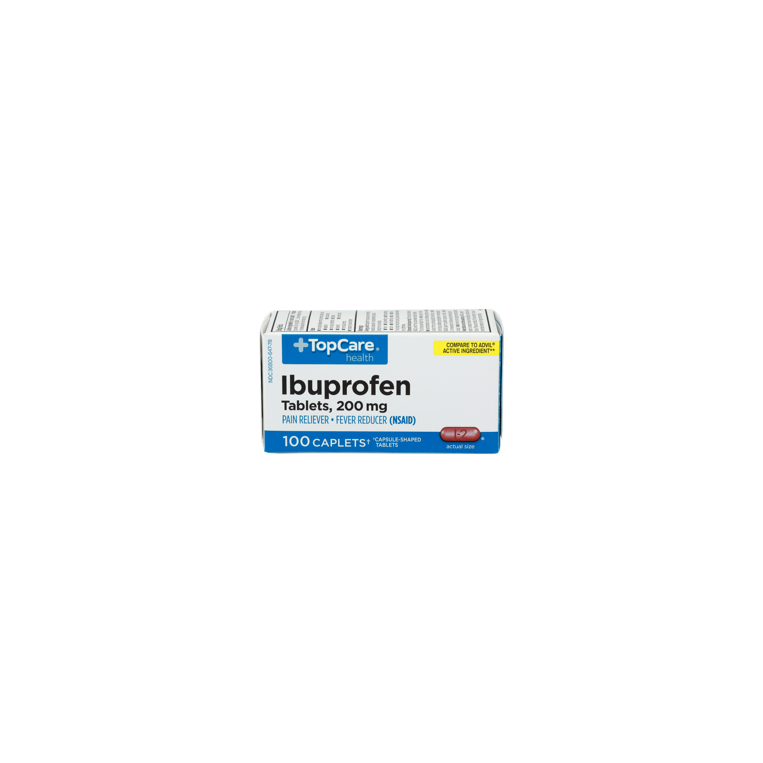 Topcare Health Ibuprofen Health Pain Reliever Fever Reducer Nsaid - 100 Count Image 1 of 4