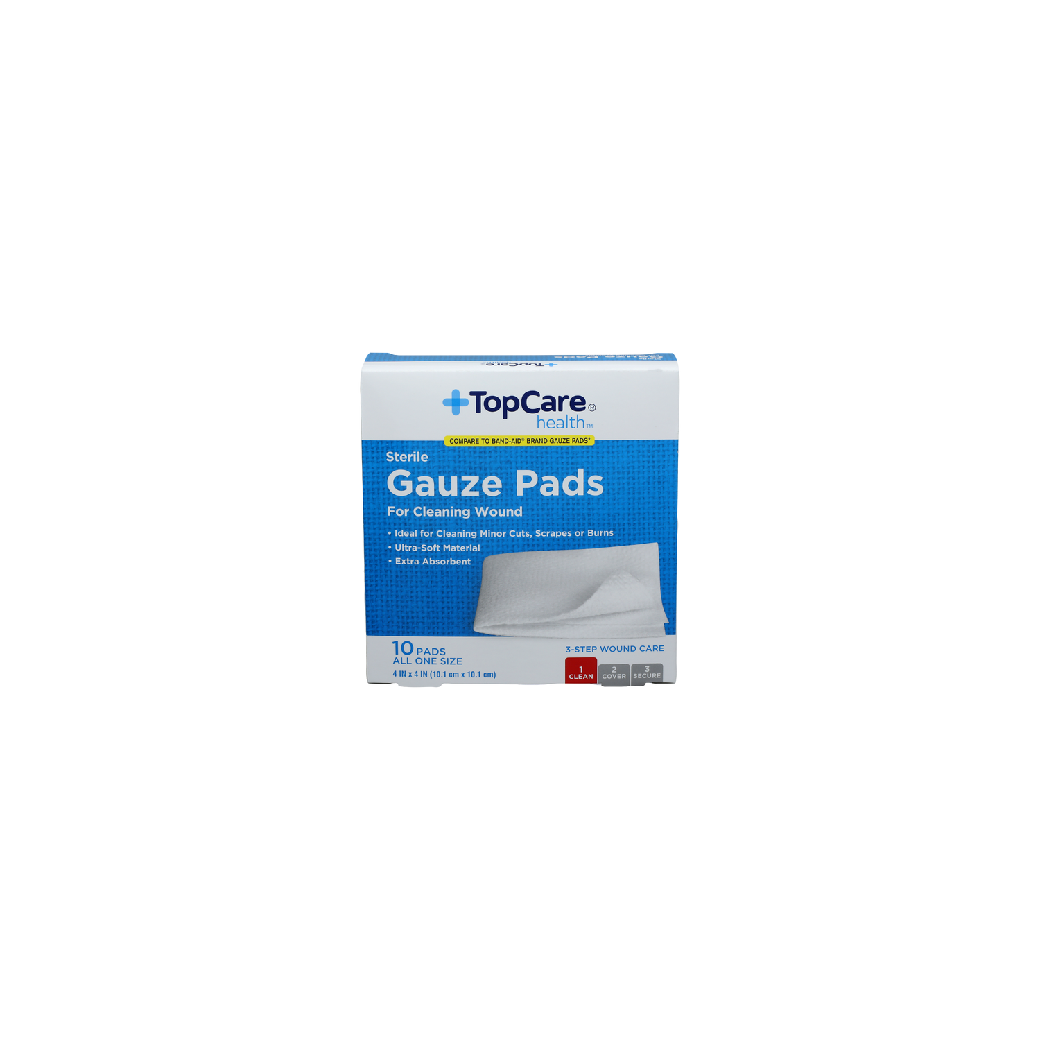 Topcare Health Gauze Pads - 10 Count Image 1 of 2