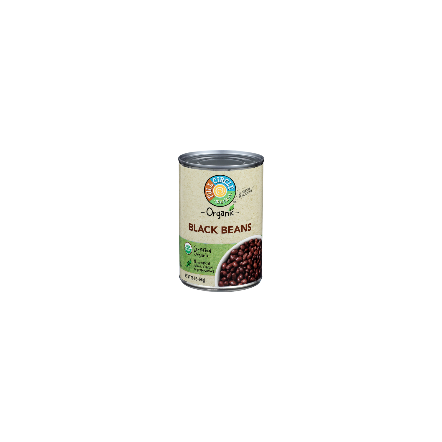 Full Circle Market Organic Black Beans - 15 Ounce Image 1 of 4