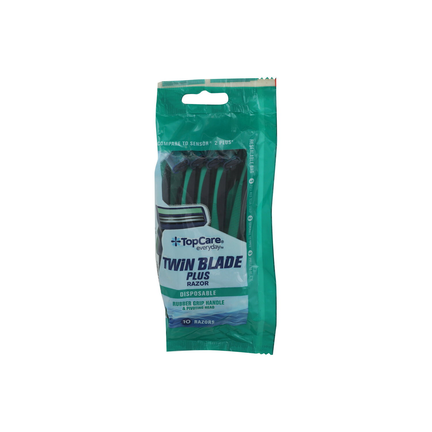 TopCare Disposable Twin Blade Plus Razor - 10 Count Image 1 of 2