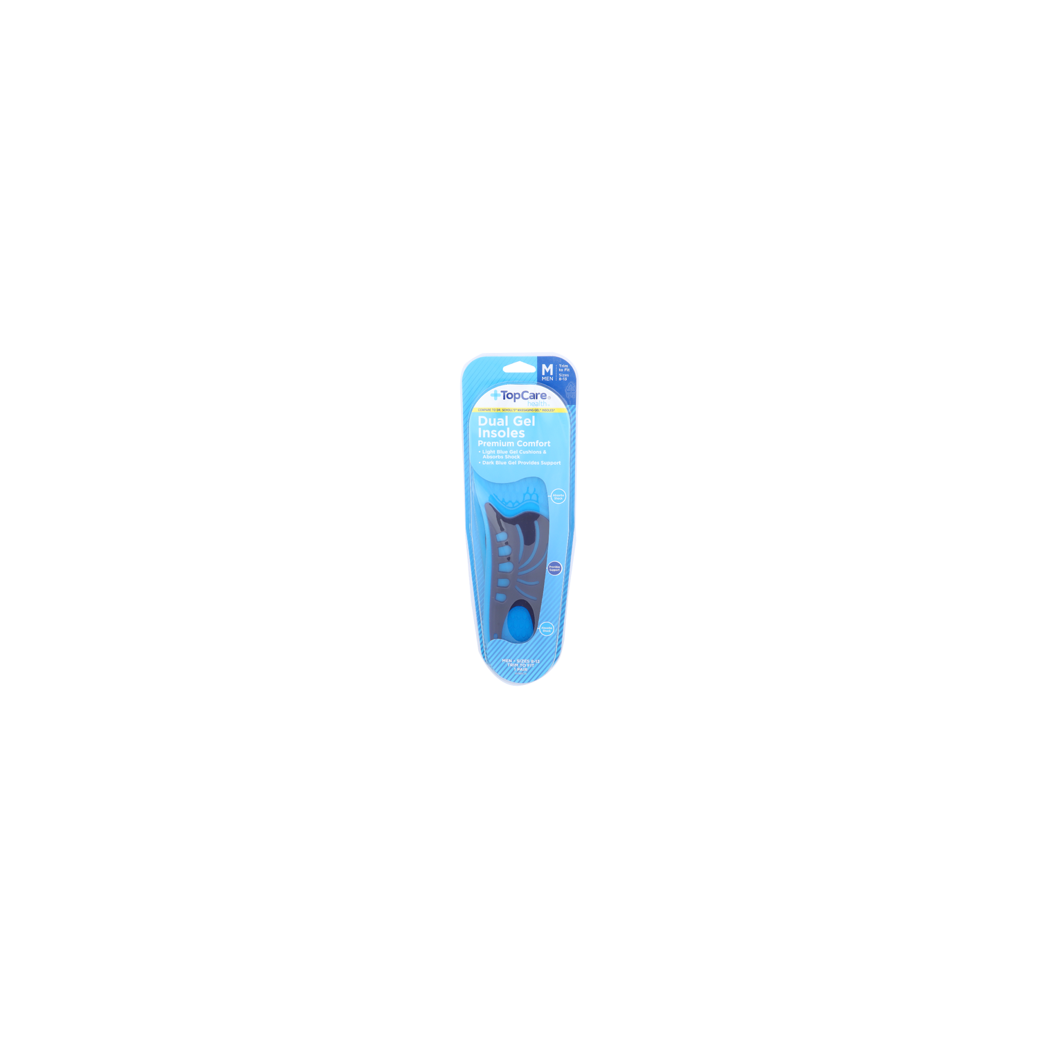 Topcare Health Premium Comfort Health Dual Gel Insoles - 1 Count Image 1 of 2