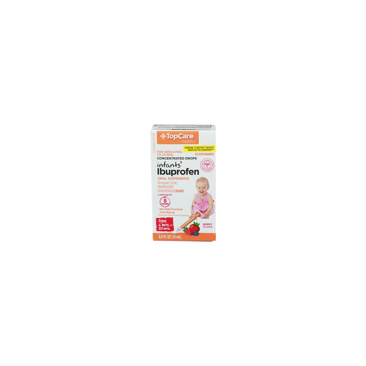 TopCare Health Berry Flavor Oral Suspension Infants' Ibuprofen - 0.5 Fluid Ounce Image 1 of 4