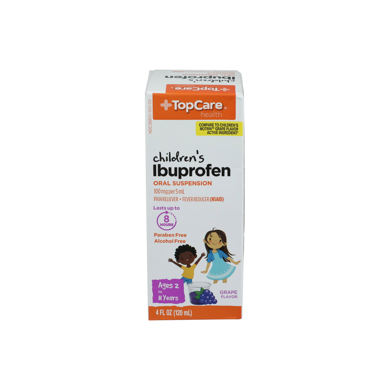TopCare Health Children's Grape Flavored Ibuprofen - 4 Fluid Ounce Image 1 of 4