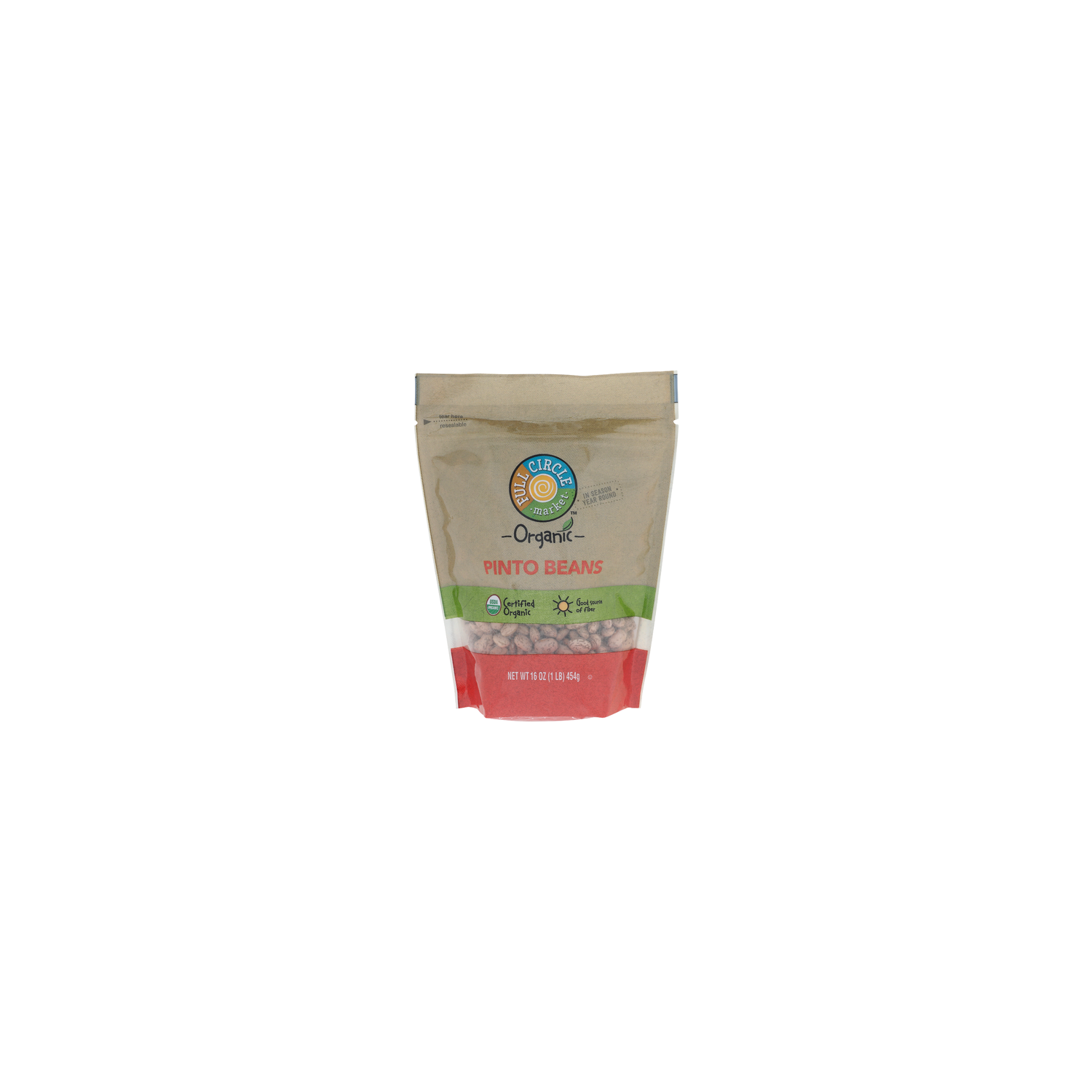 Full Circle Market Pinto Beans - 16 Ounce Image 1 of 4