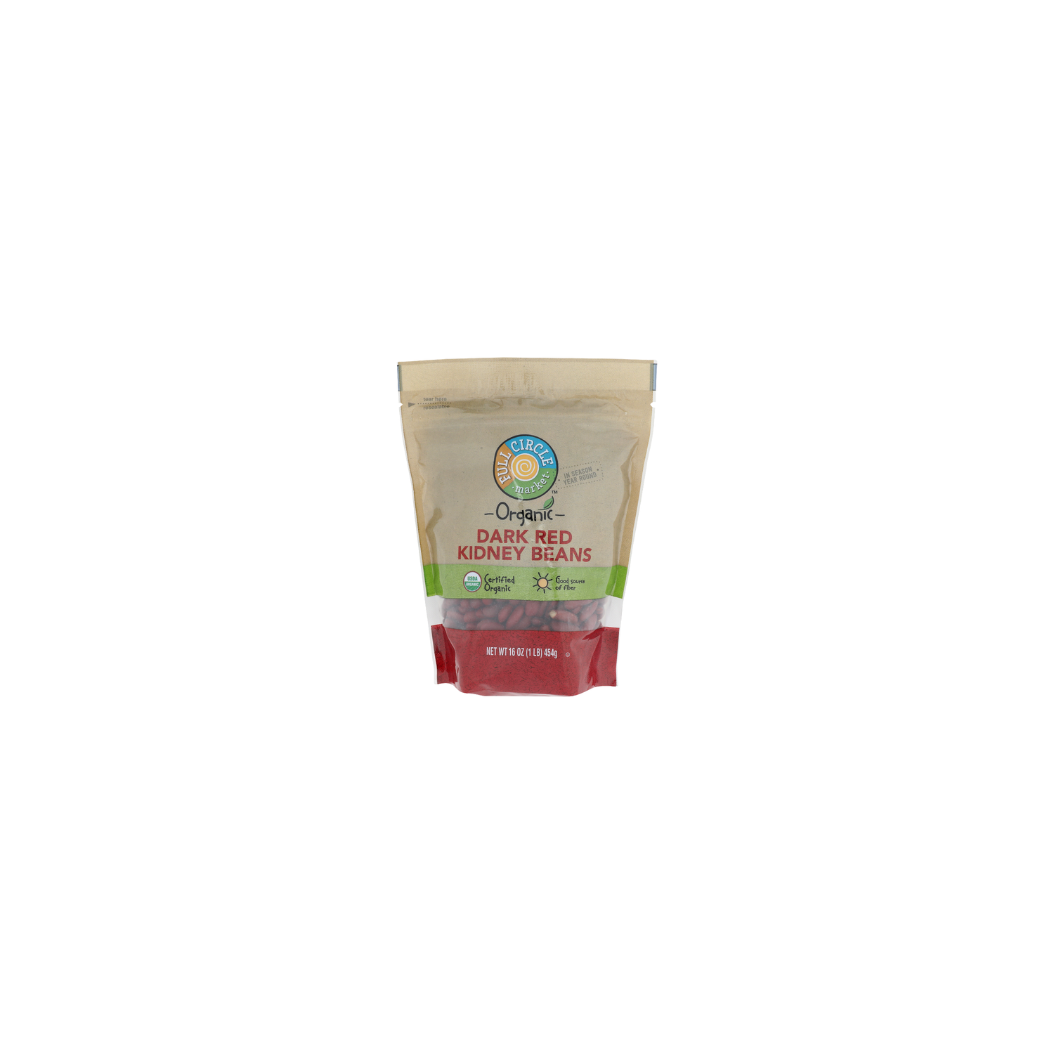 Full Circle Market Organic Dark Red Kidney Beans - 16 Ounce Image 1 of 4