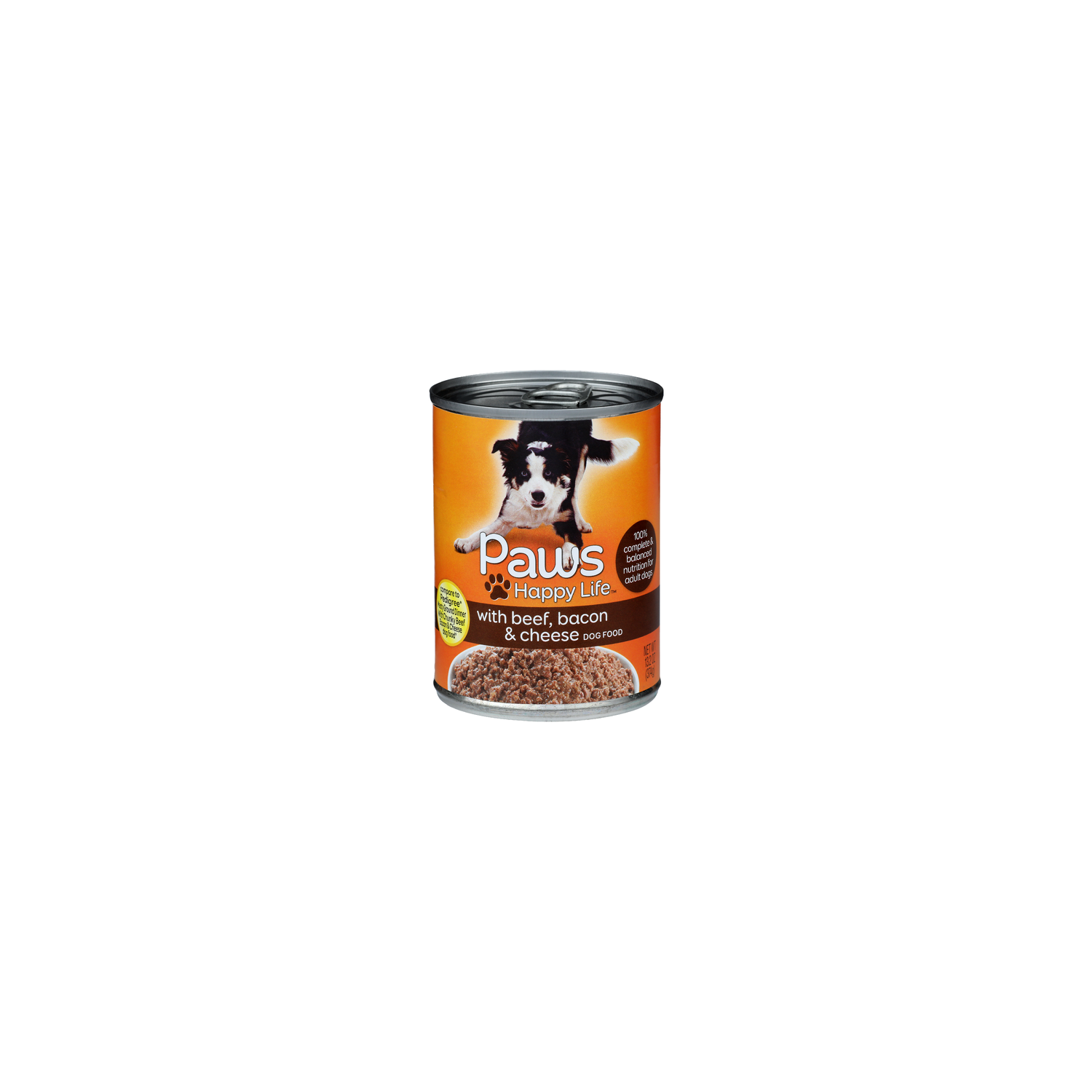 Paws Happy Life With Beef, Bacon & Cheese Dog Food - 13.2 Ounce Image 1 of 4