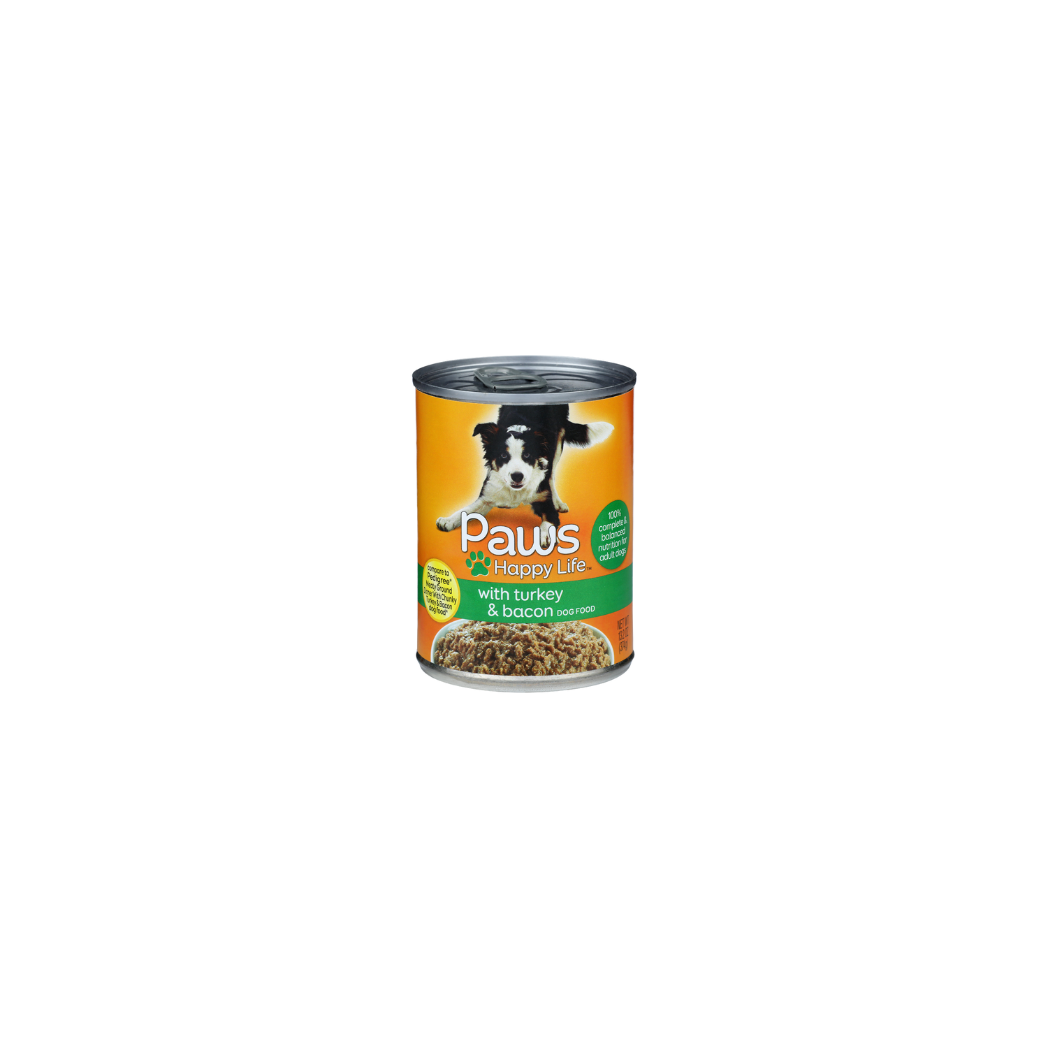 Paws Happy Life With Turkey & Bacon Dog Food - 13.2 Ounce Image 1 of 3