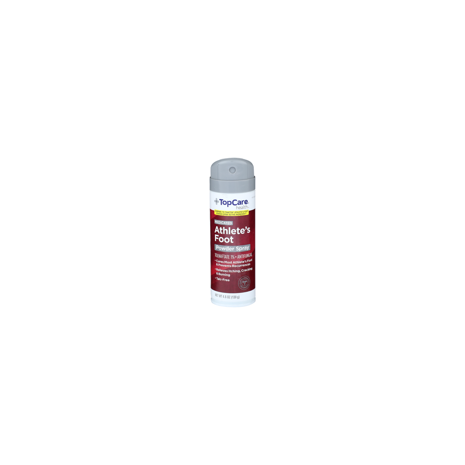Topcare Health Medicated Health Athlete's Foot Powder Spray - 4.6 Ounce Image 1 of 2
