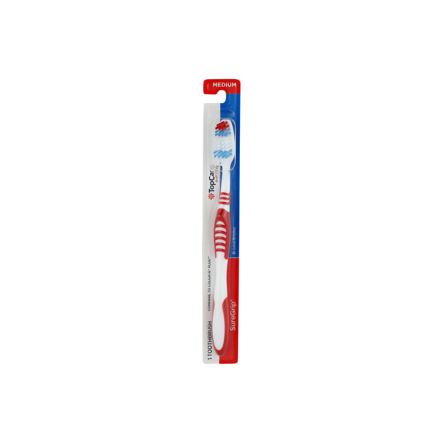 Top Care Everyday Suregrip Medium Toothbrush - 1 Count Image 1 of 2