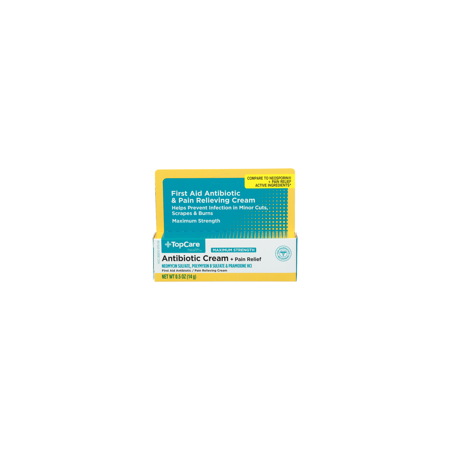Topcare Health Health First Aid Antibiotic & Pain Relieving Cream - 0.5 Ounce Image 1 of 2