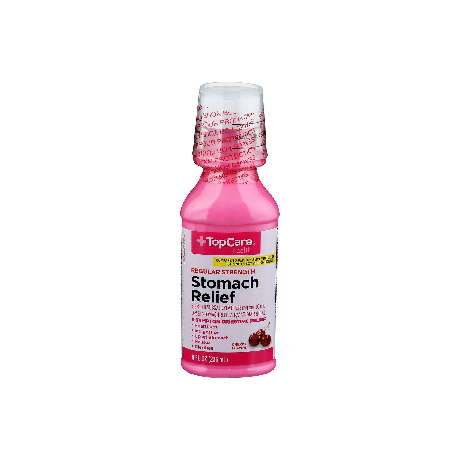 Top Care Health Cherry Regular Strength Stomach Relief - 8 Fluid Ounce Image 1 of 4