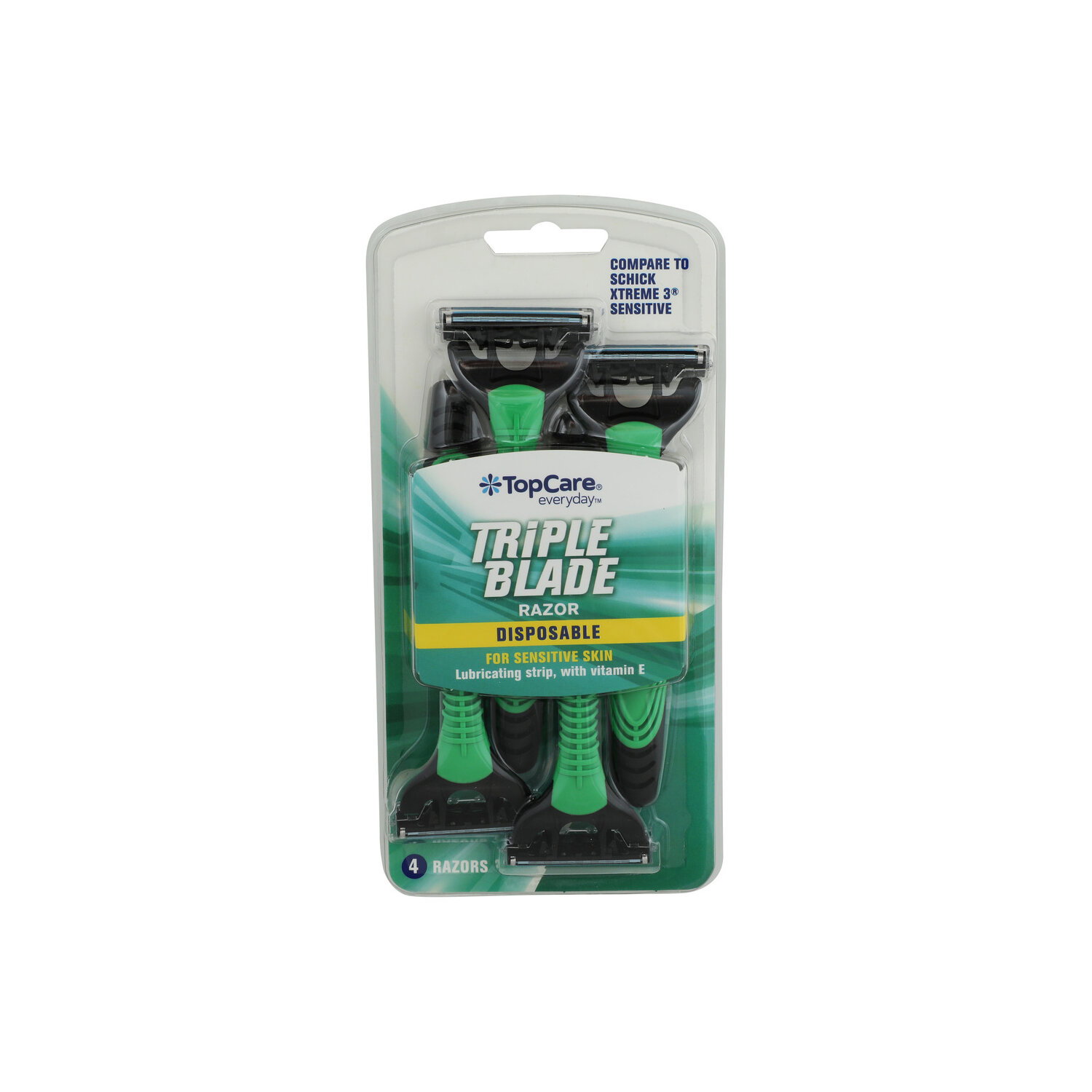 TopCare Triple Blade Disposable Razor - 4 Count Image 1 of 2