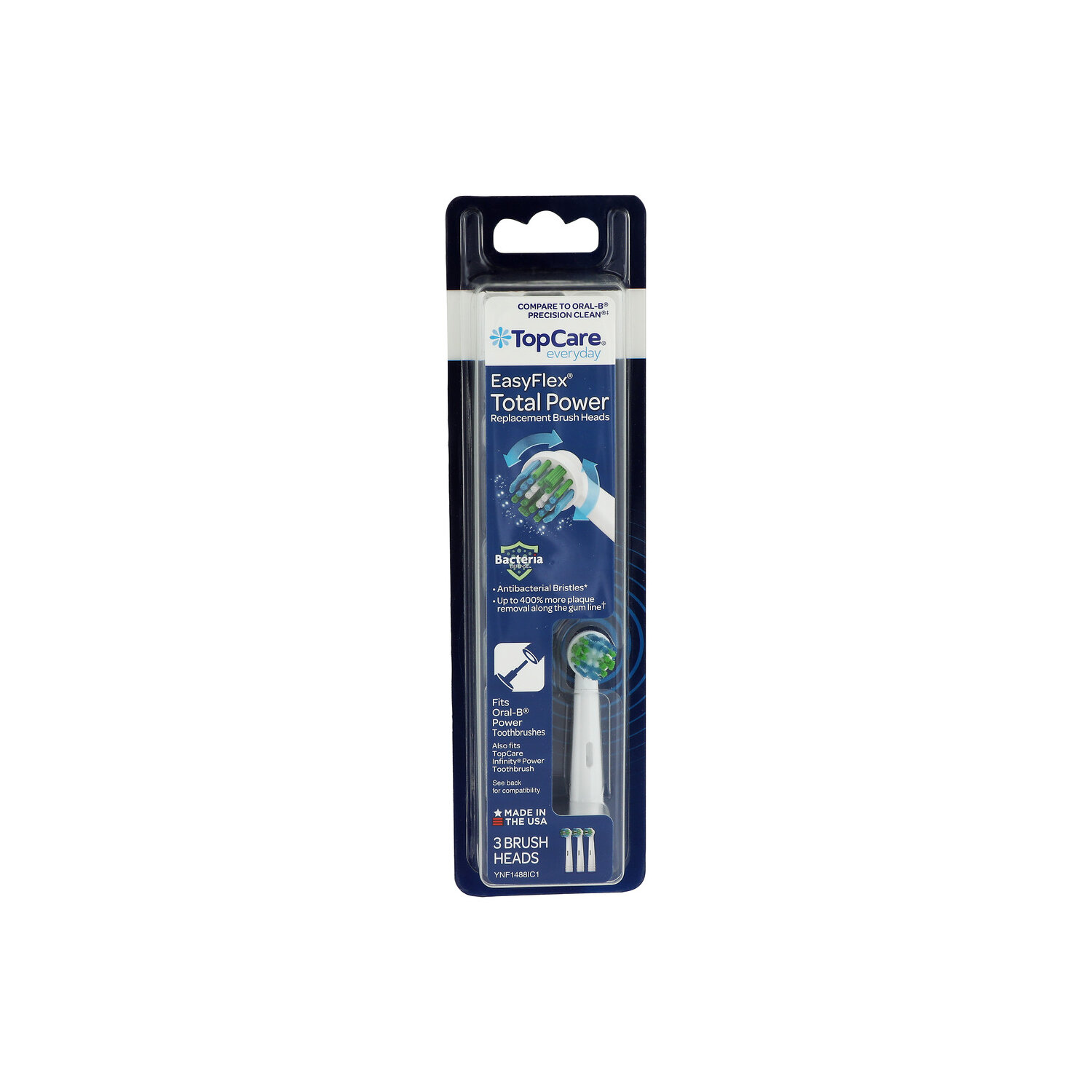Top Care Everyday Easyflex Total Power Replacement Brush Heads - 3 Count Image 1 of 2