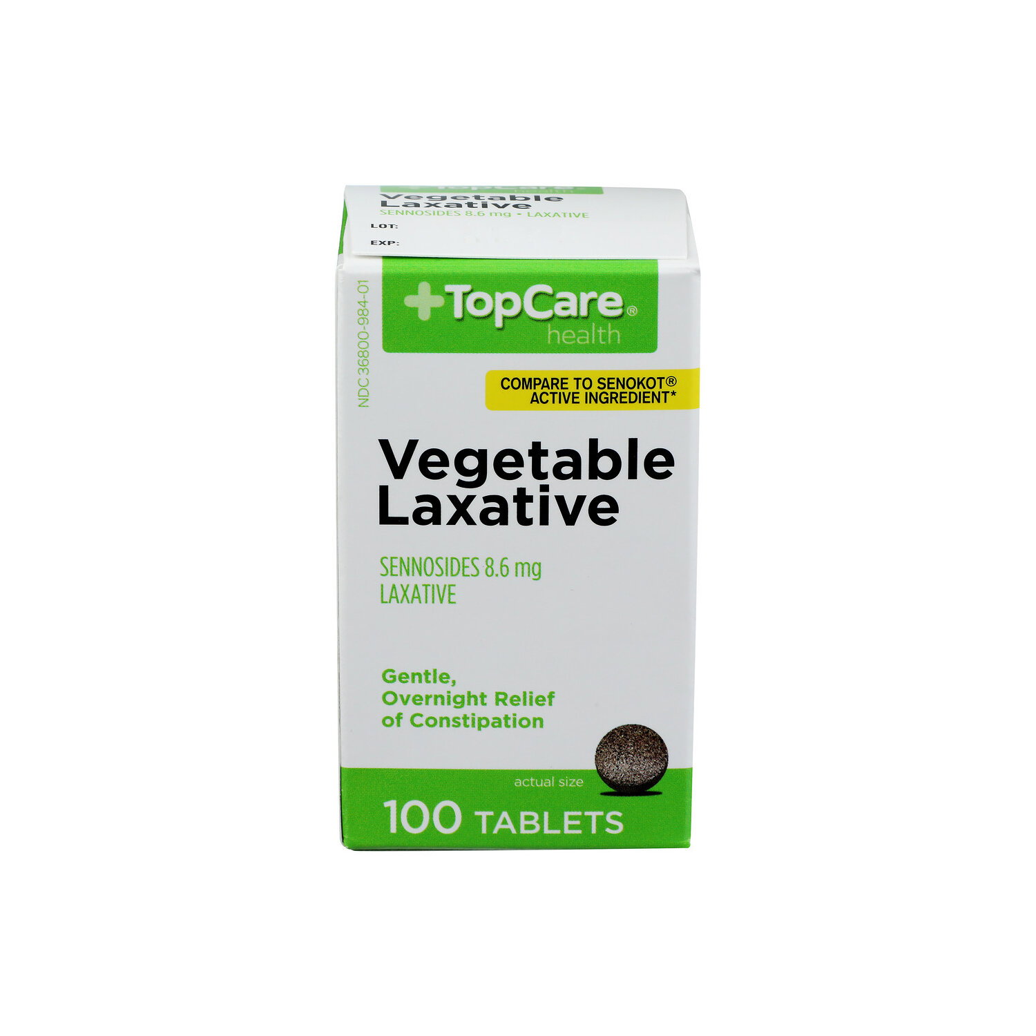 TopCare Health Vegetable Laxative Tablets - 100 Count Image 1 of 4