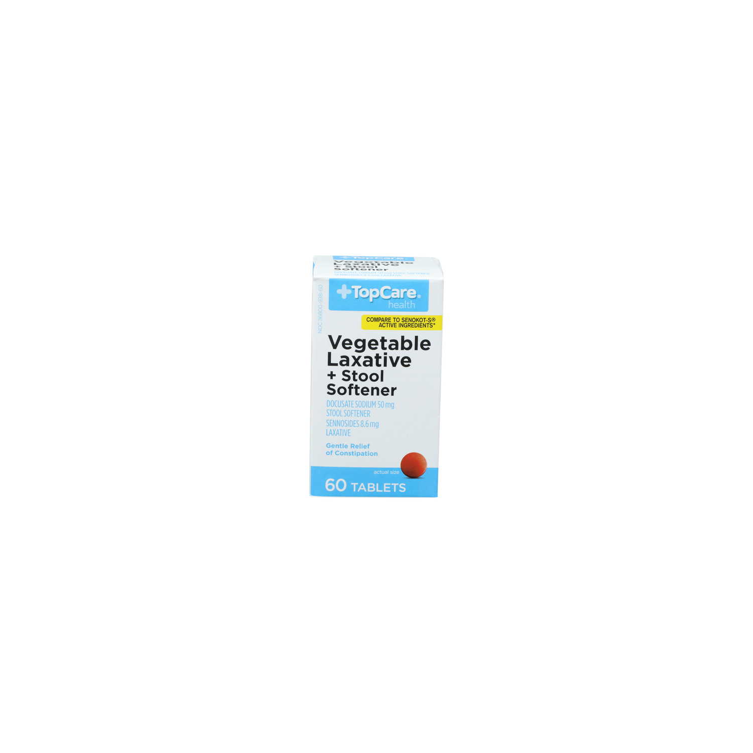 Topcare Health Health Vegetable Laxative + Stool Softener - 60 Count Image 1 of 4