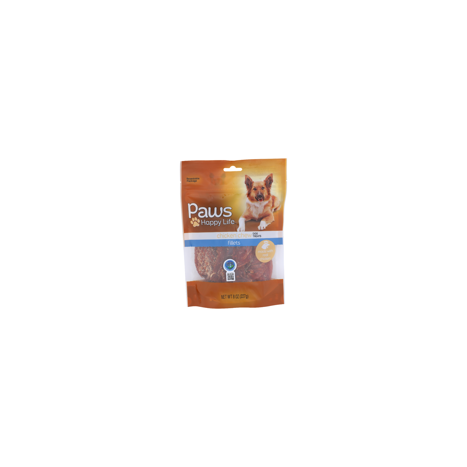 Paws Happy Life Chicken Chew Fillets Dog Treats - 8 Ounce Image 1 of 4