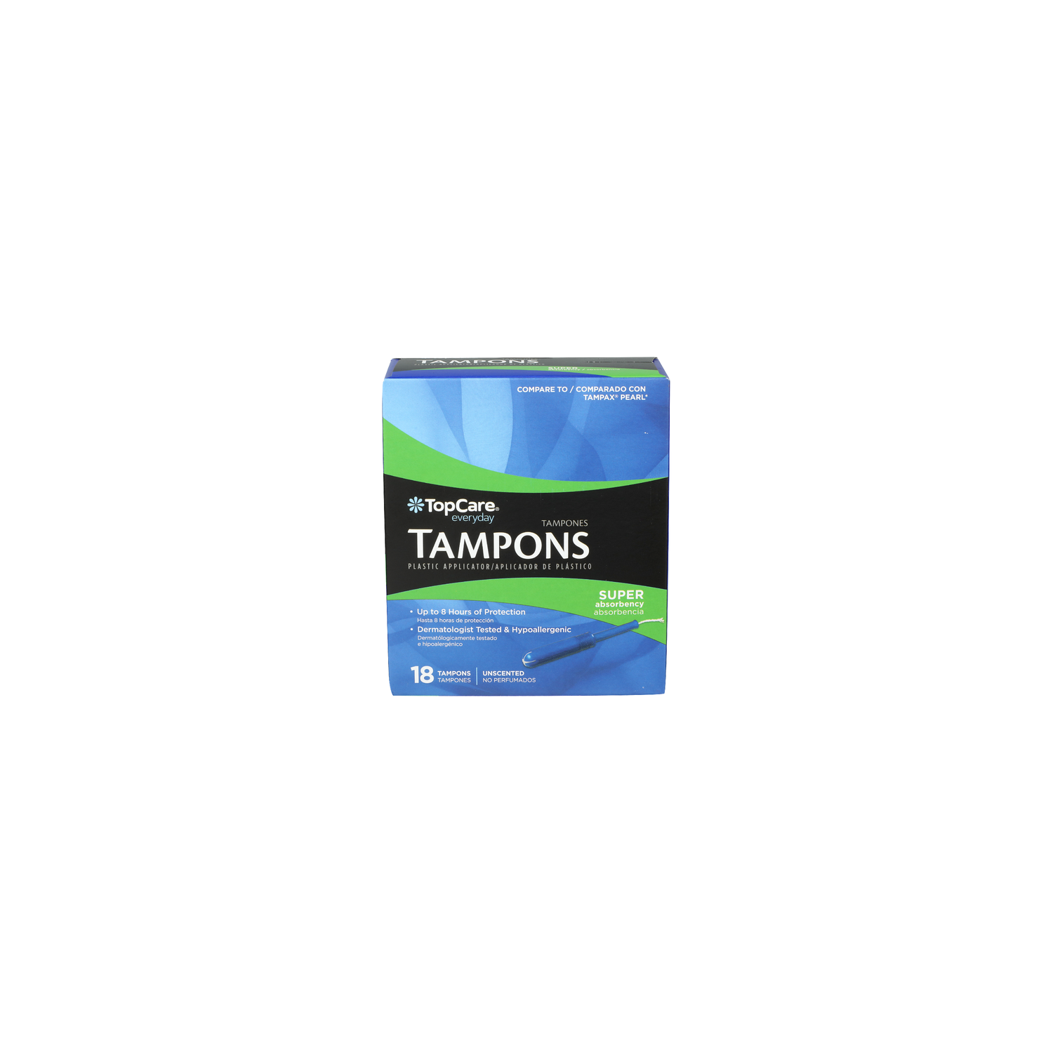 TopCare Everyday Super Absorbency Tampons - 18 Count Image 1 of 3