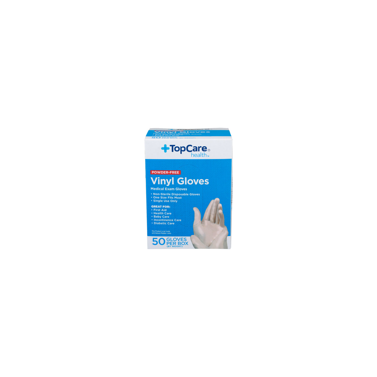 Topcare Health Medical Exam Gloves Health Vinyl - 50 Count Image 1 of 2
