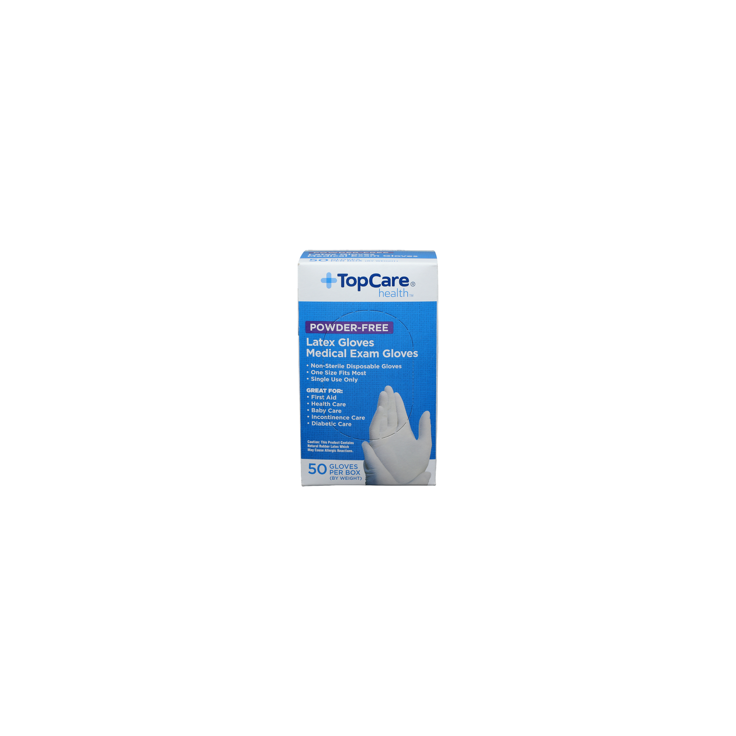 Topcare Health Latex Gloves Medical Exam - 50 Count - Brookshire's