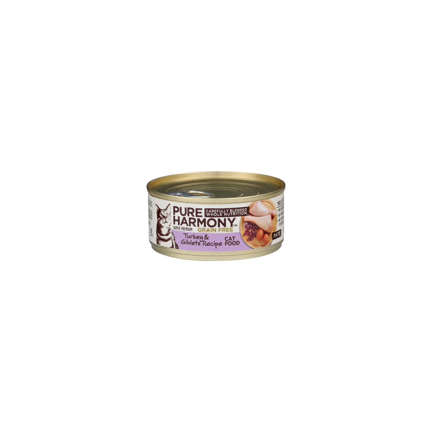 Pure Harmony Grain Free Turkey & Giblets Recipe Super Premium Grain Free Cat Food - 5.5 Ounce Image 1 of 4
