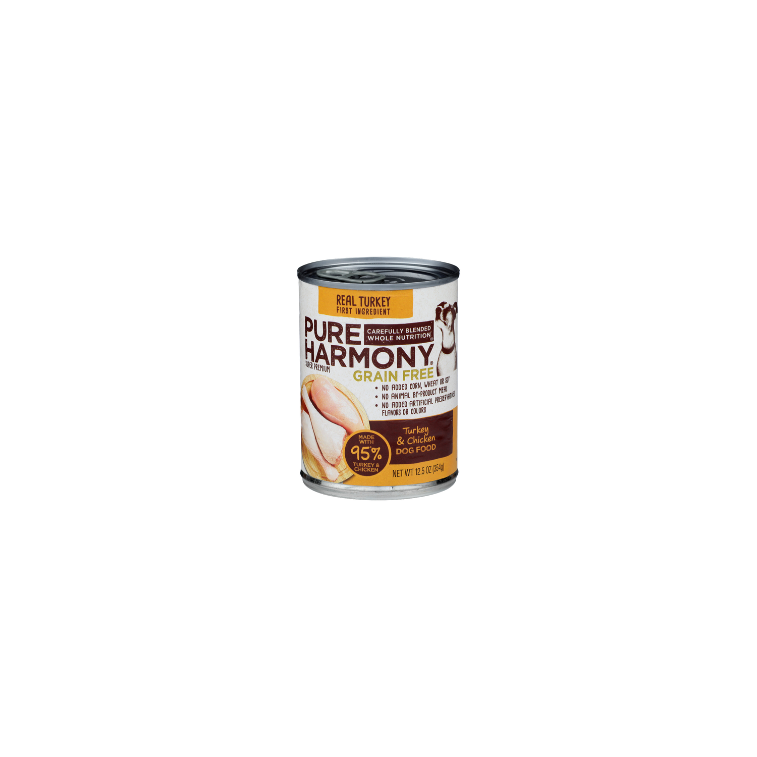 Pure Harmony Grain Free Turkey & Chicken Super Premium Dog Food - 12.5 Ounce Image 1 of 4
