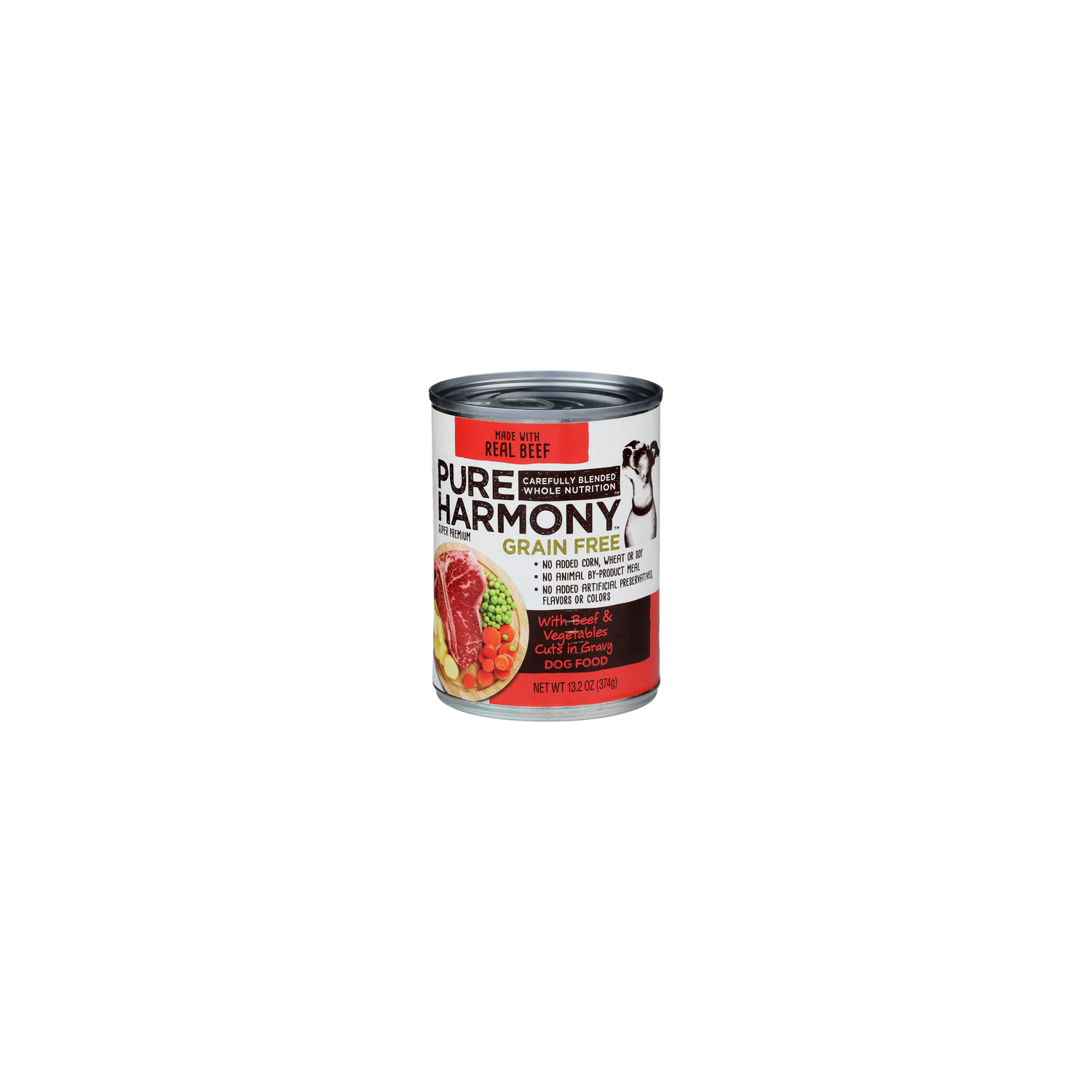 Pure Harmony Grain Free With Beef & Vegetables Cuts In Gravy Super Premium Grain Free Dog Food - 13.2 Ounce Image 1 of 3