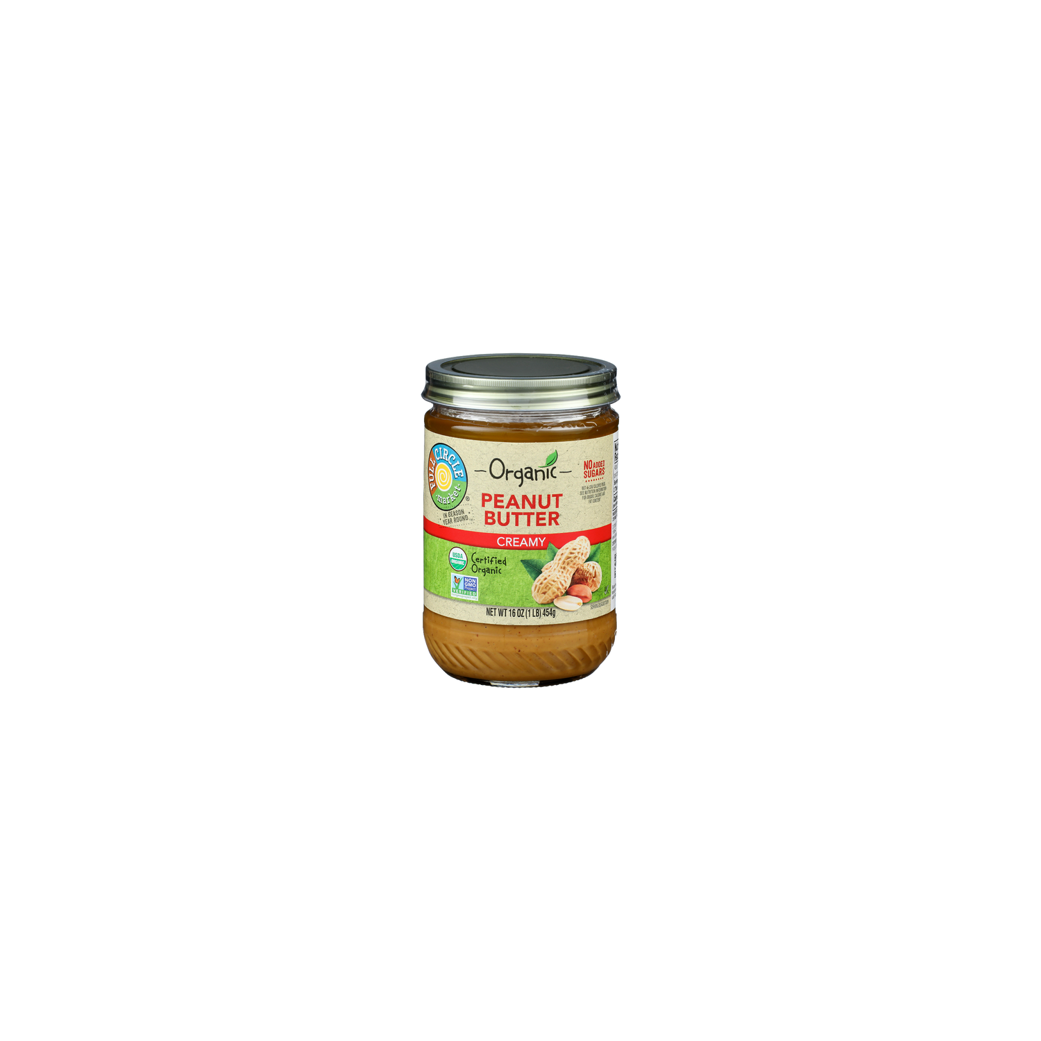Full Circle Market Creamy Peanut Butter - 16 Ounce Image 1 of 4
