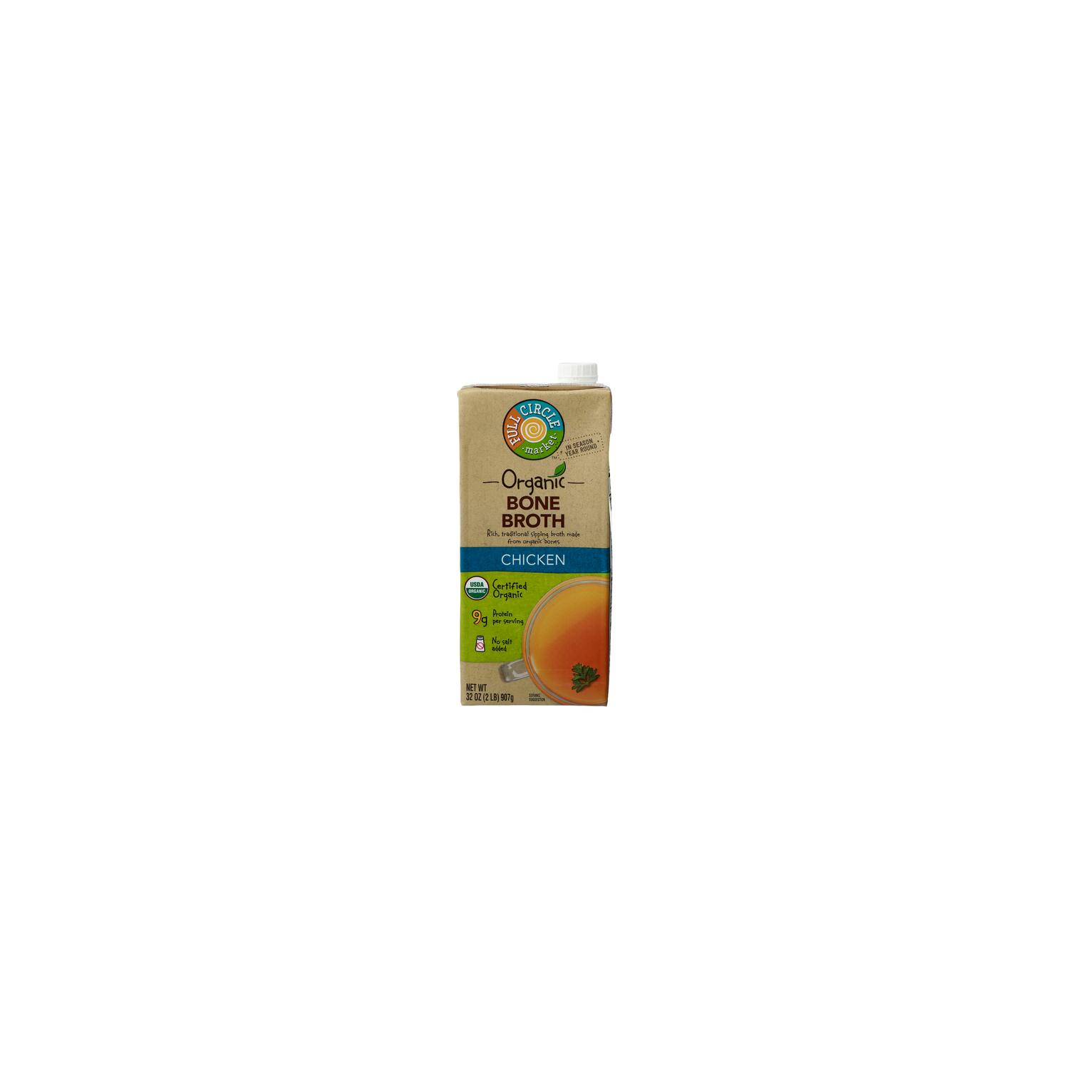Full Circle Market Chicken Bone Broth - 32 Ounce Image 1 of 4