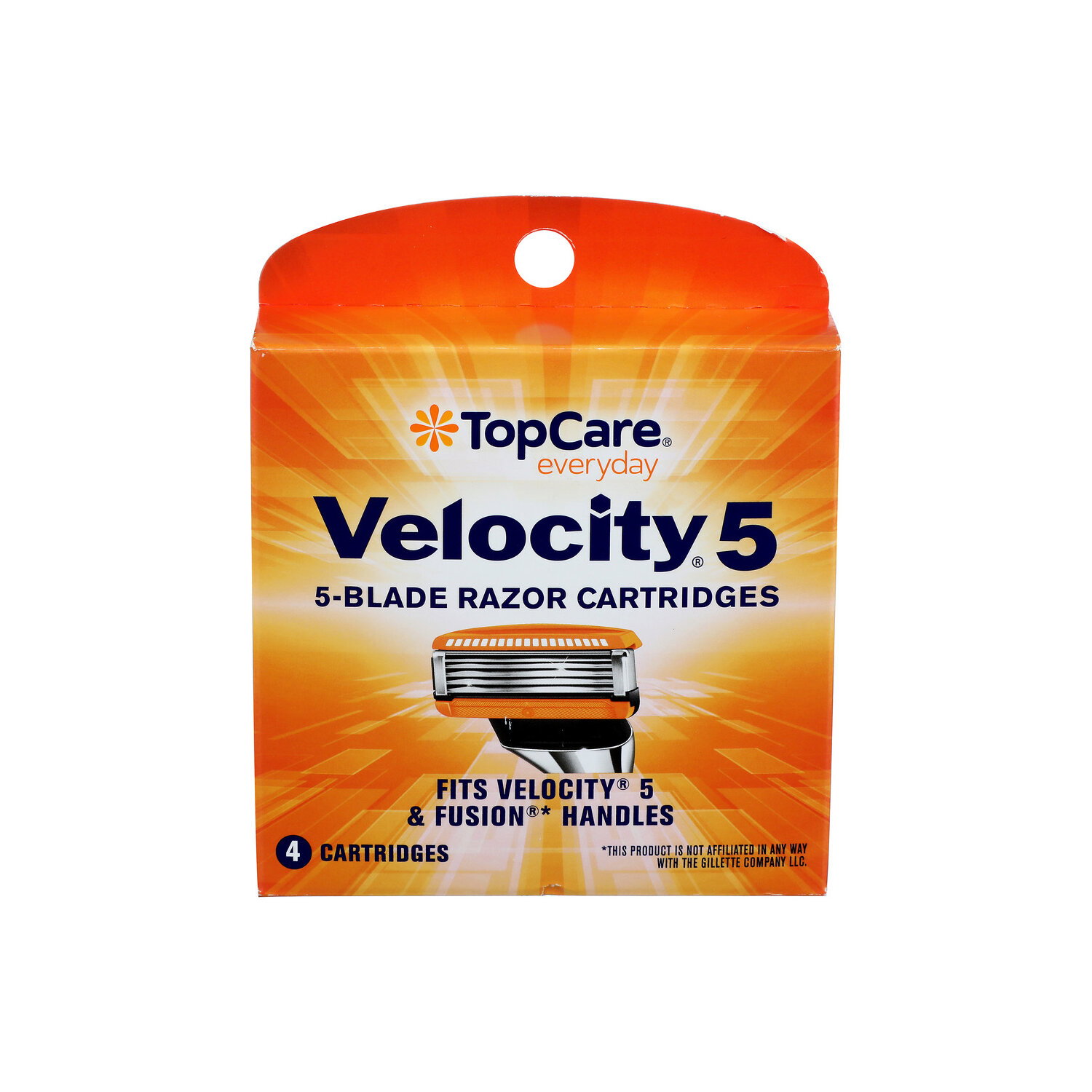 TopCare Everyday Velocity 5 Blade Razor Cartridges - 4 Count Image 1 of 2