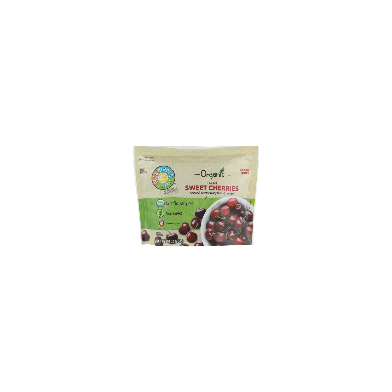 Full Circle Market Organic Dark Sweet Cherries - 10 Ounce Image 1 of 4