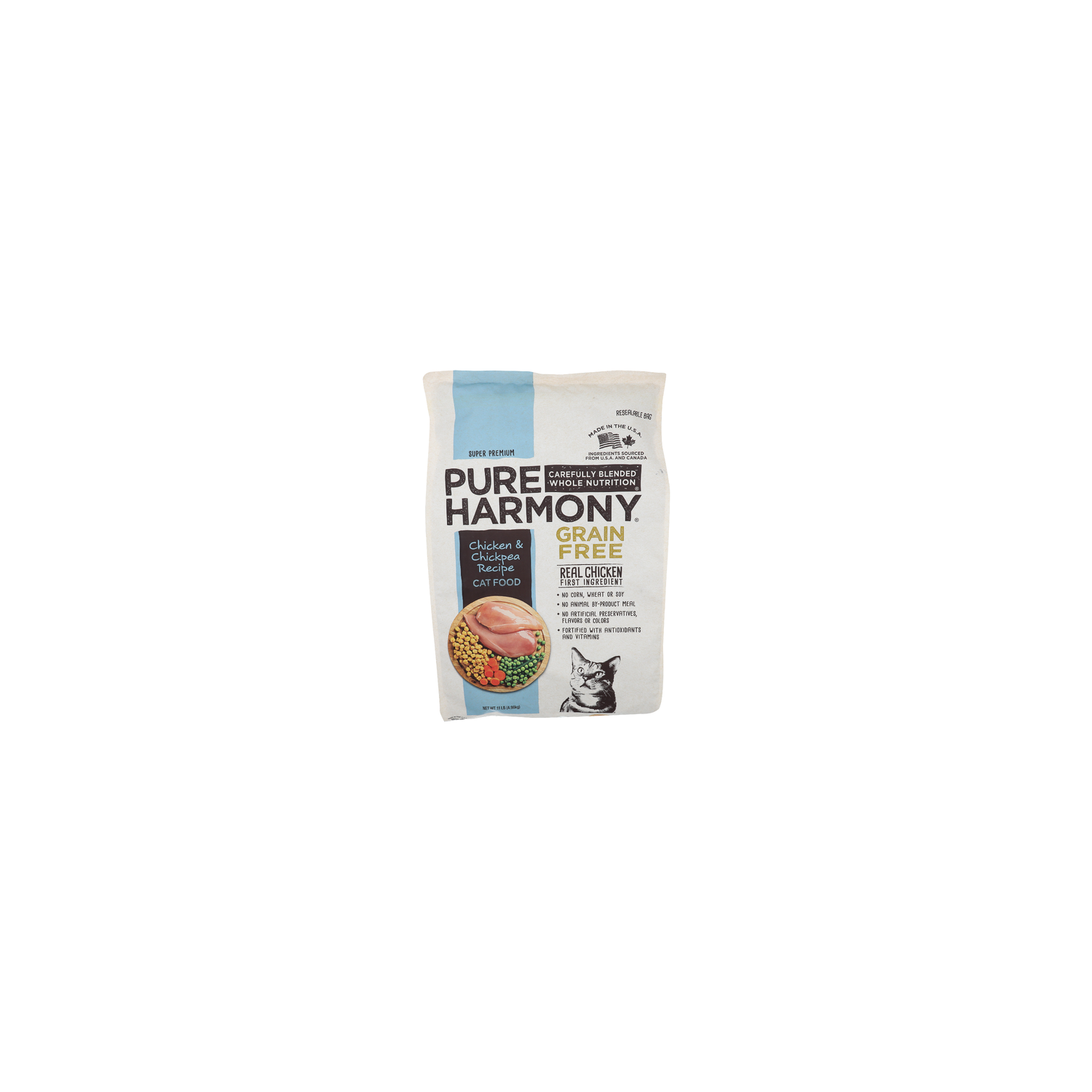 Pure Harmony Chicken & Chickpea Recipe Carefully Blended Whole Nutrition Cat Food - 11 Pound Image 1 of 4