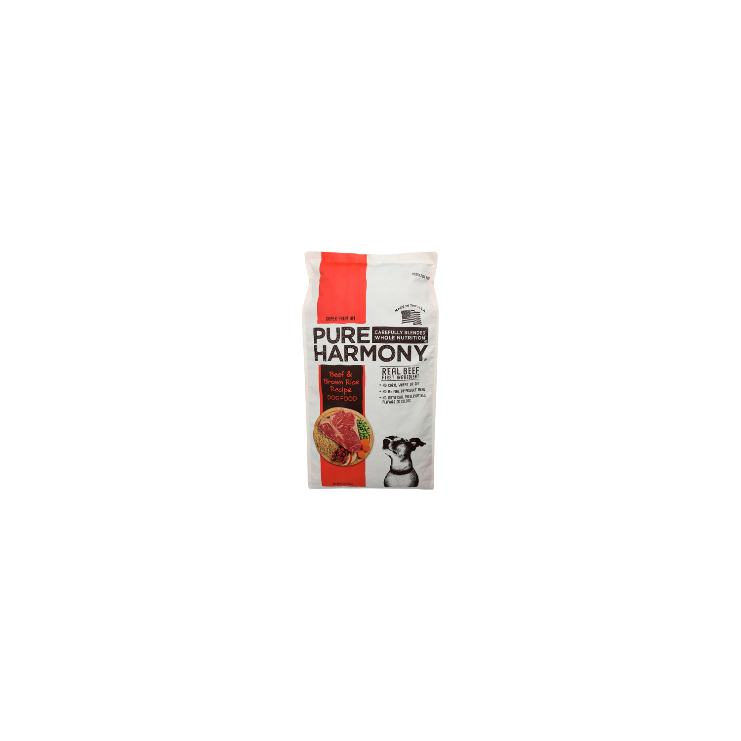 Pure Harmony Beef & Brown Rice Recipe Super Premium Dog Food - 16 Pound Image 1 of 3
