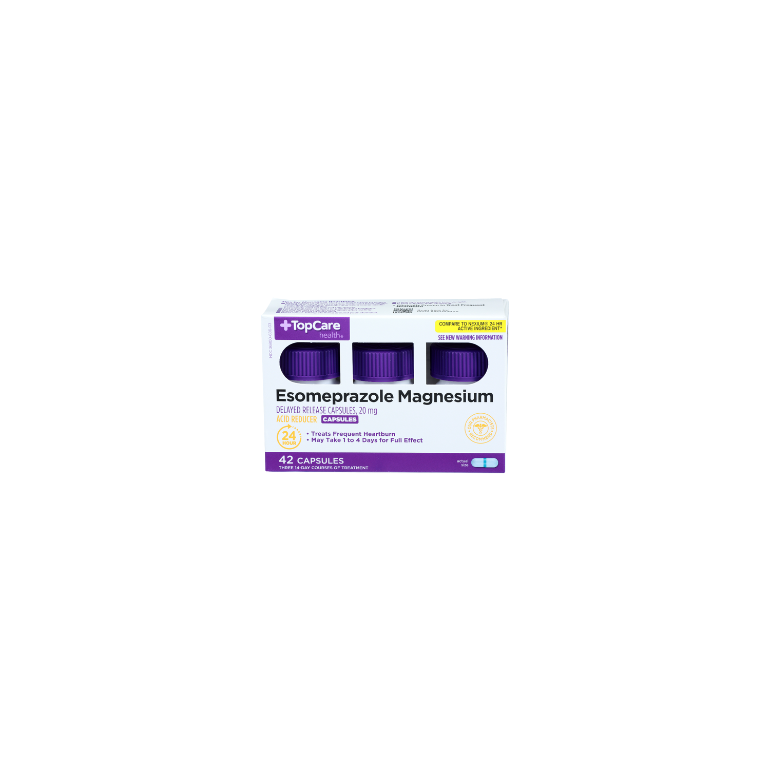 Topcare Health Acid Reducer Esomeprazole Magnesium - 42 Count Image 1 of 4