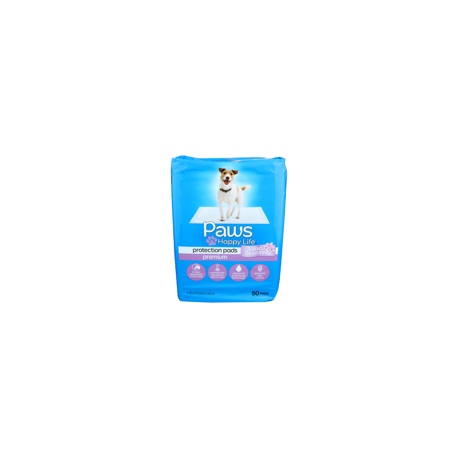 Paws Happy Life Lilac Scented Premium Protection Pads - 50 Count Image 1 of 2