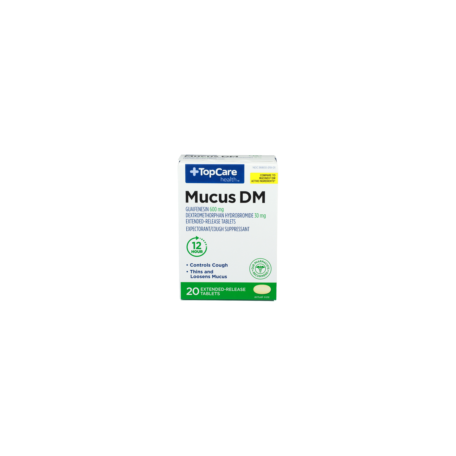 Topcare Health Expectorant Cough Suppressant Health Mucus Dm Expectorantcough - 20 Count Image 1 of 2